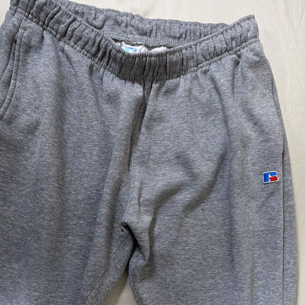Russell Athletic Men's Gray Fleece Sweatpants Drawstring Pockets XXL Big & Tall